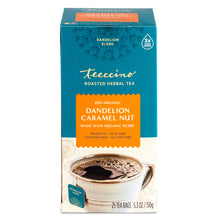 Load image into Gallery viewer, Dandelion Caramel Nut Herbal Tea - 25 Tea Bag Box