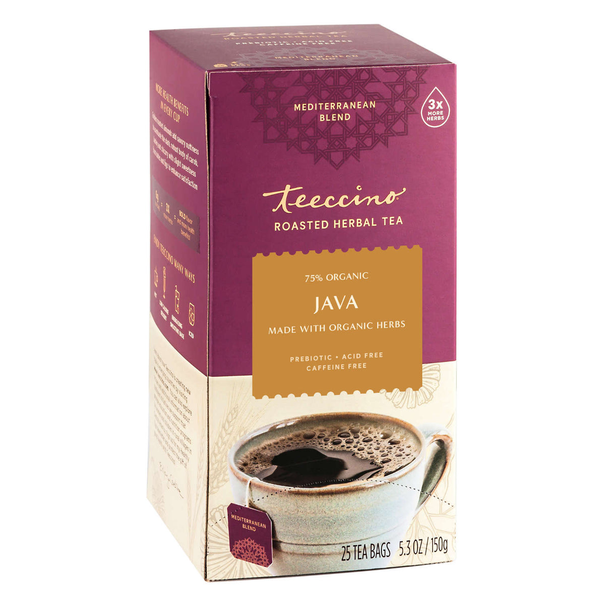 Java Herbal Tea - 25 Tea Bag Box – Teeccino New Zealand Ltd