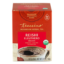 Load image into Gallery viewer, Reishi Eleuthero Herbal Tea - 10 Tea Bag Box