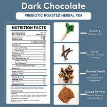 Load image into Gallery viewer, Dark Chocolate Prebiotic SuperBoost Herbal Tea 10TB