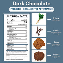 Load image into Gallery viewer, Dark Chocolate Prebiotic SuperBoost Herbal Coffee - 284g Grind