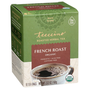 Teeccino Herbal Coffee Maya French Roast 10 Tee Bags