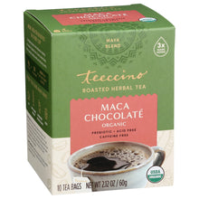 Load image into Gallery viewer, Teeccino Herbal Coffee Maya Chocolate 10 Tee Bags