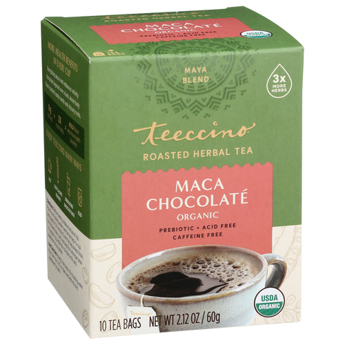 Teeccino Herbal Coffee Maya Chocolate 10 Tee Bags
