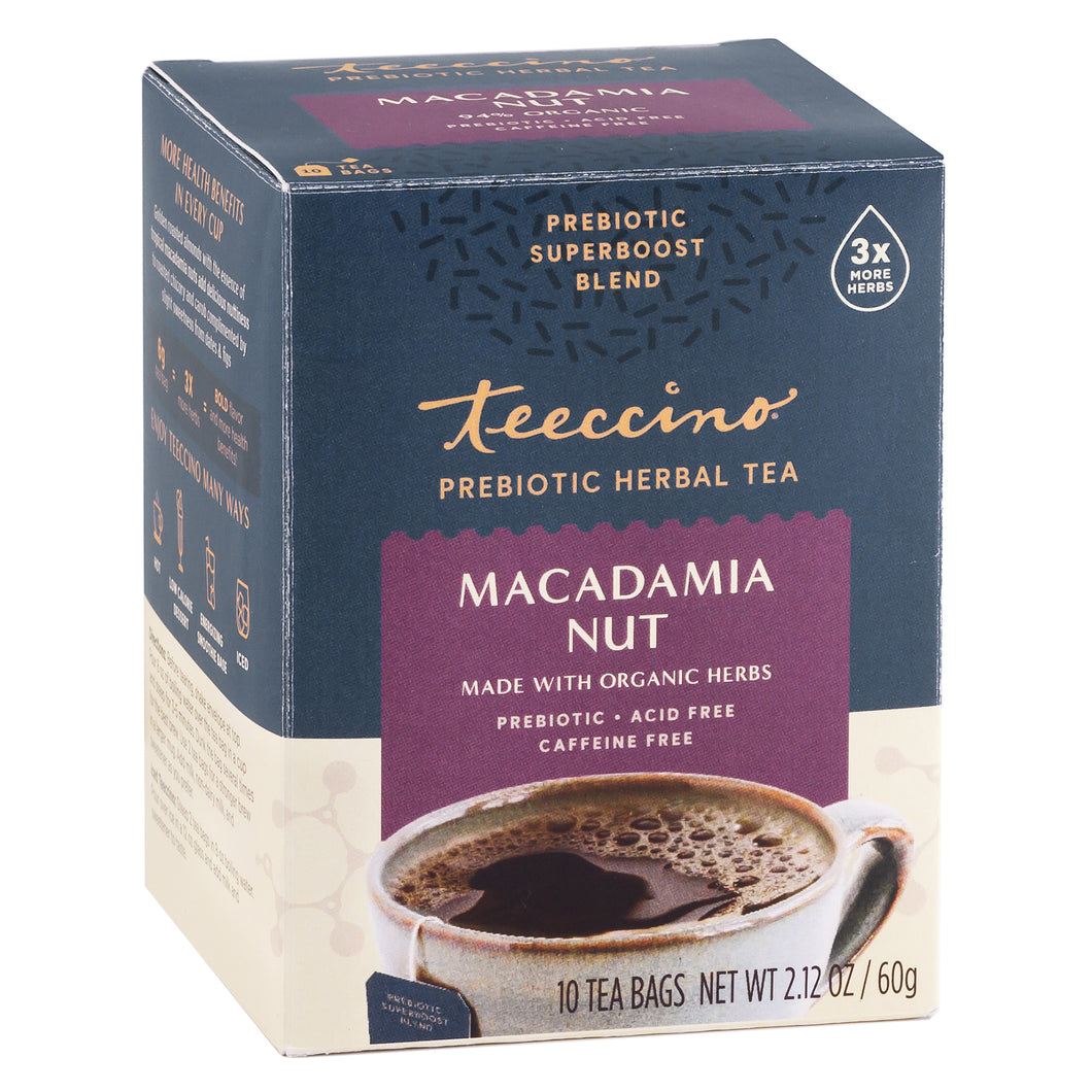 Macadamia Nut Prebiotic SuperBoost Herbal Tea 10TB