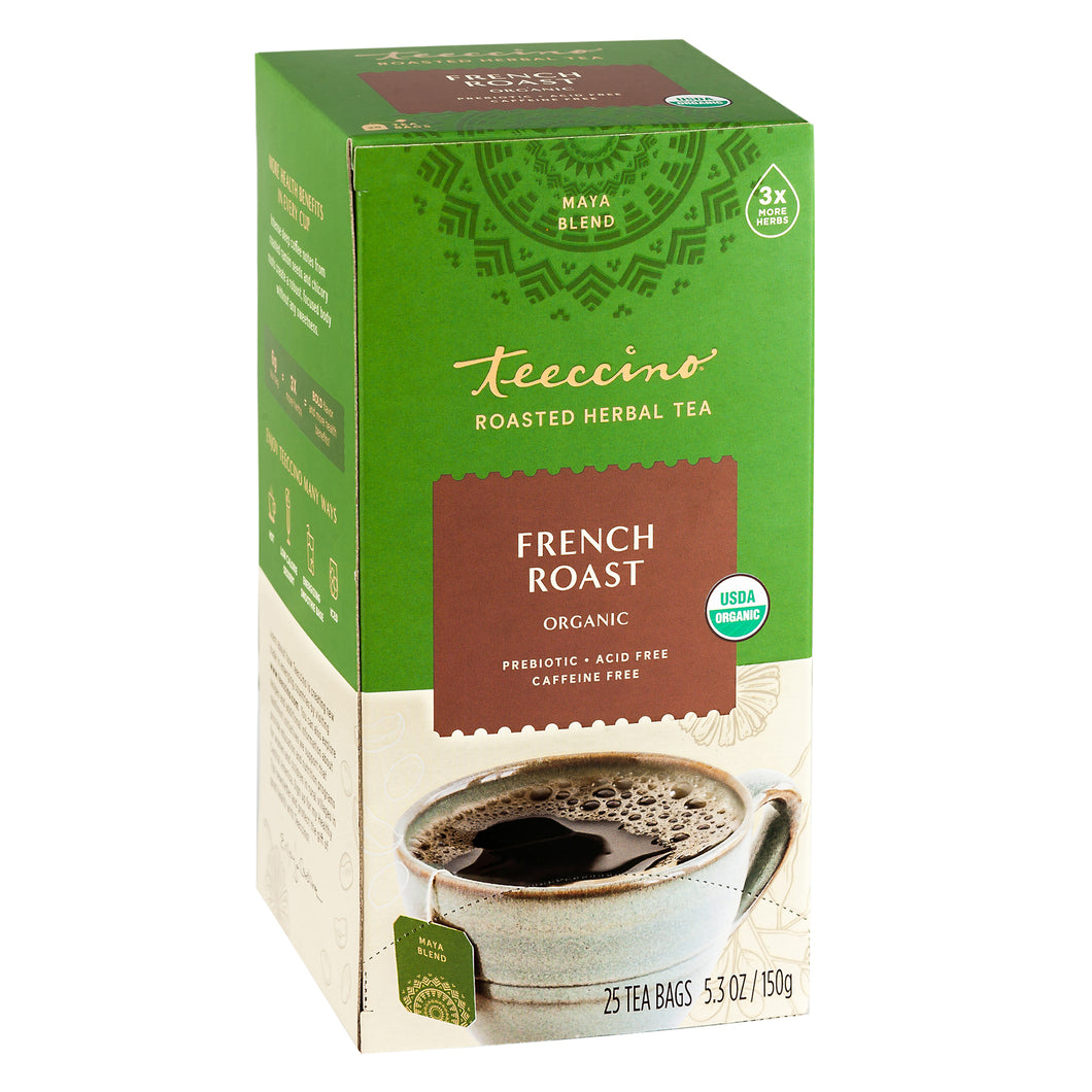 Teeccino Herbal Coffee Maya French Roast 25 Tee Bags