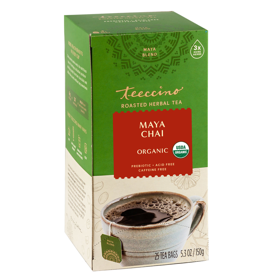 Teeccino Herbal Coffee Maya Chai 25 Tee Bags