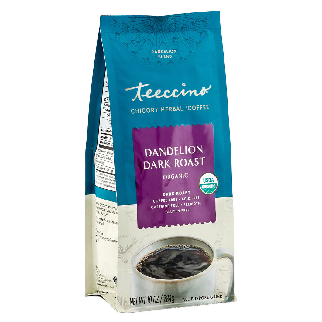 Teeccino Herbal Coffee Dandelion Dark Roast 312g Bag