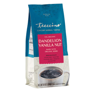 Teeccino Herbal Coffee Dandelion Vanilla Nut 312g Bag